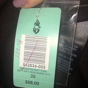 Chocolate Brown strapless dress from Torrid